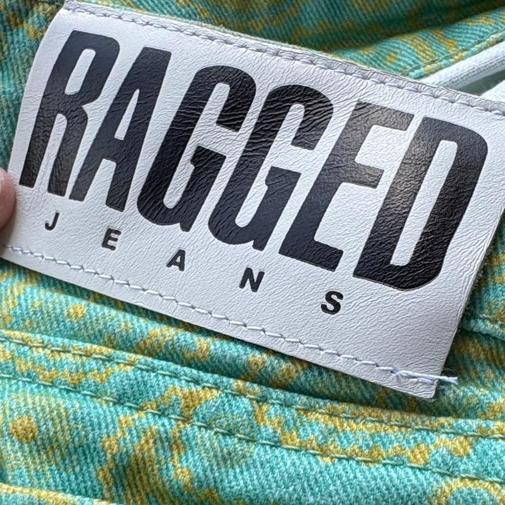 The Ragged Priest Green Patterned Straight Leg Jeans - Picture 15 of 15